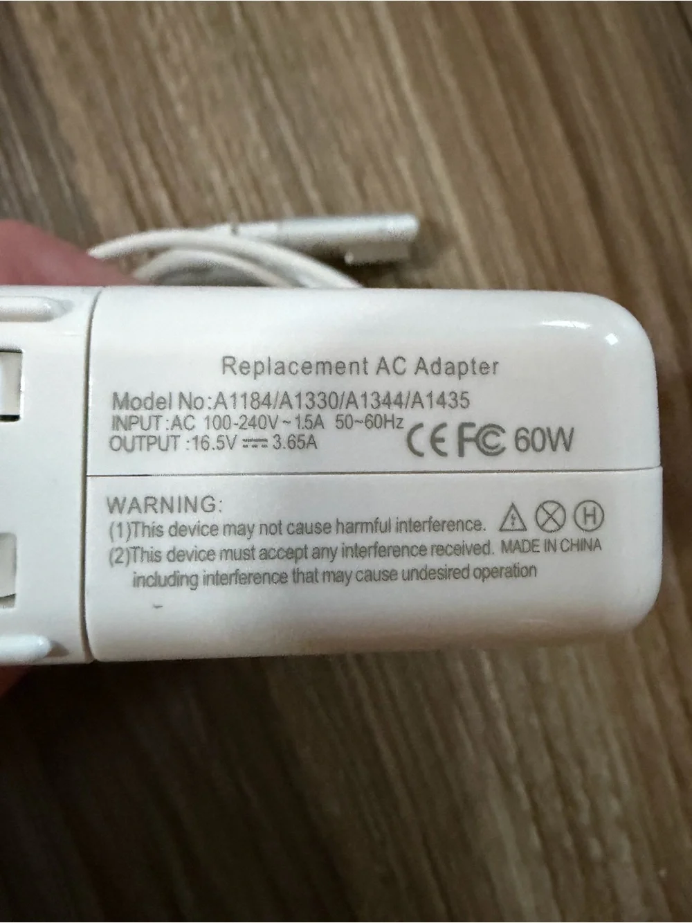 60W MagSafe 1 L-Tip Replacement Charger for Apple MacBook Pro A1278 A1181 A1342